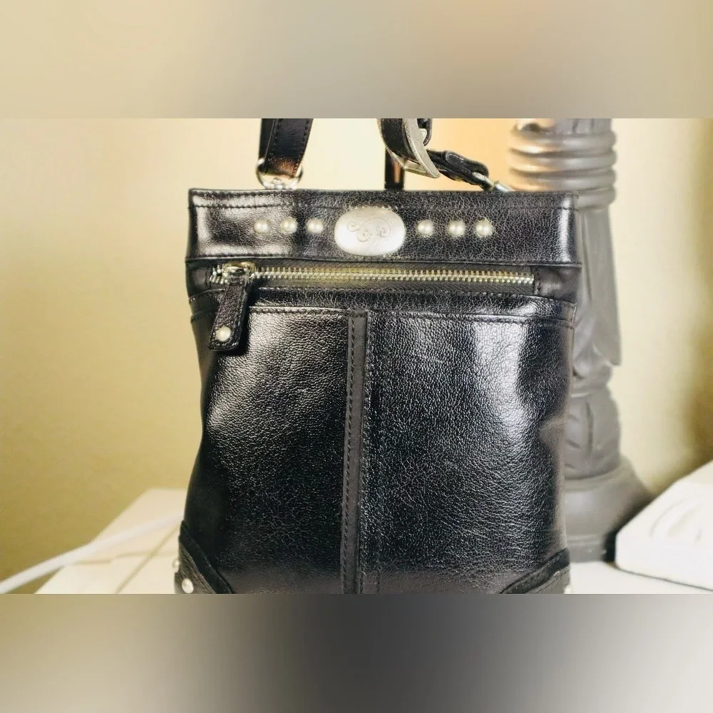 Brighton Black Elements Pouch Crossbody. - Picture 2 of 9